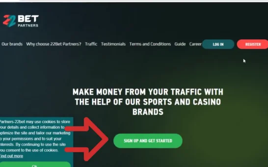 22bet Creating an Affiliate Link Step 1