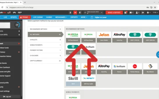 Megapari Deposit Using M-Pesa Step 3