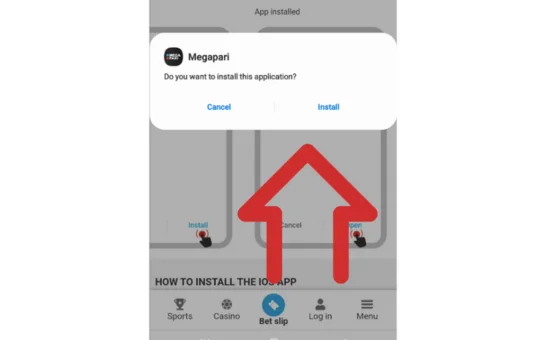 Megapari App Download for Android Step 3