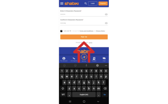 Shabiki App Registration Step 3