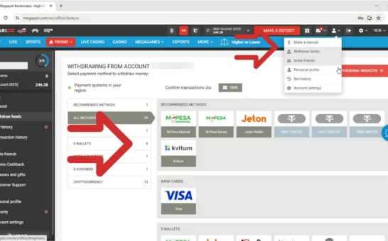 Megapari Withdrawal Step 2